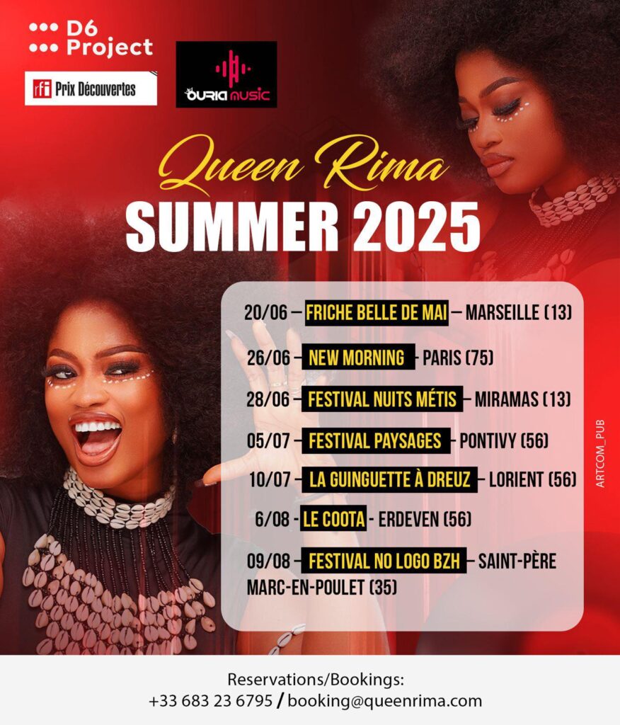 508390434_1305630810922945_45764137776181652_n-876x1024 Queen Rima à la conquête de l’Europe après son sacre au Prix Découvertes RFI 2025