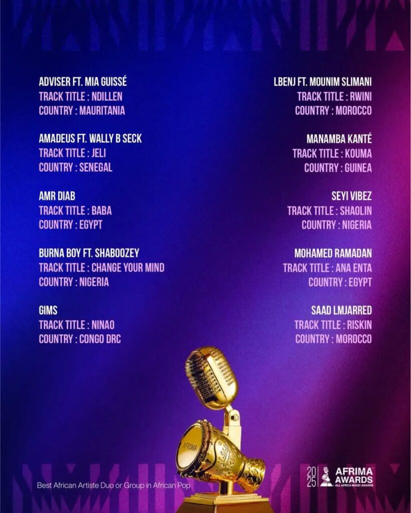 539717972_18072165434320448_4697633210187847412_n-820x1024 Manamba Kanté décroche une nomination aux AFRIMA 2025 avec son titre “Kouma”