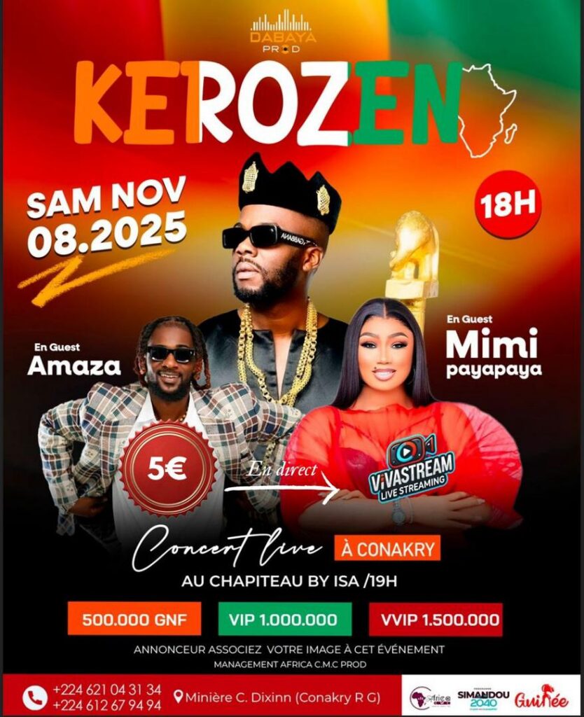 8562654c-efbd-4484-a58d-487ddaec55ad-834x1024 Kerozen débarque à Conakry : un show explosif annoncé le 8 novembre !