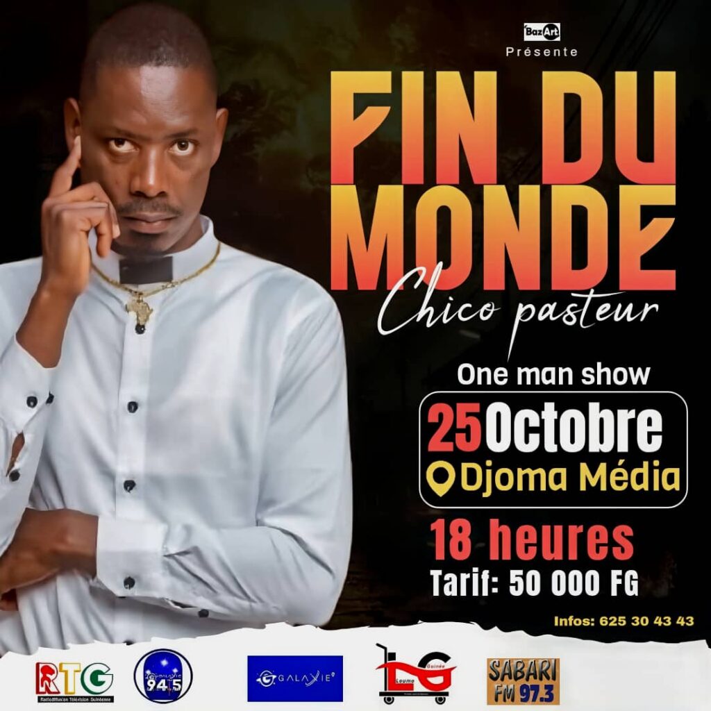 d9a236cb-9937-48c8-a8c0-7b881b0f6caa-1024x1024 Chico Pasteur monte sur scène avec “Fin du Monde”, son premier One Man Show