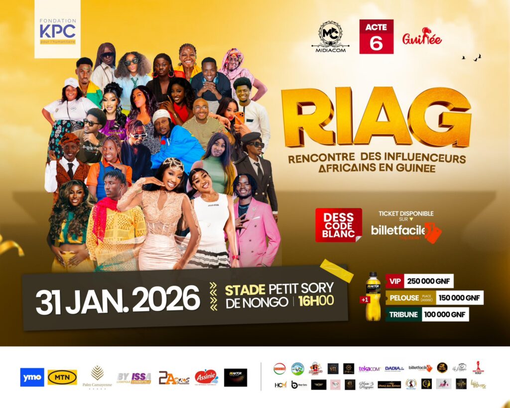 605712200_1404472914467531_7063044742264630158_n-1024x819 RIAG 2026 : la billetterie est déja lancée, rendez-vous au Stade Petit Sory