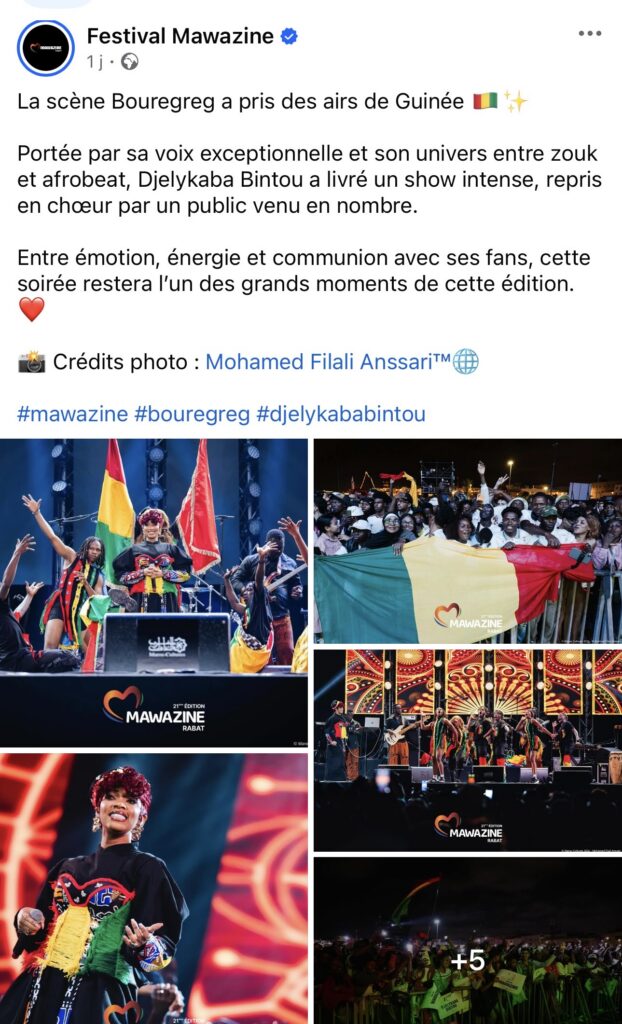 IMG_2182-622x1024 Mawazine 2026 : Djelykaba Bintou conquiert Rabat et inscrit son nom parmi les temps forts du festival