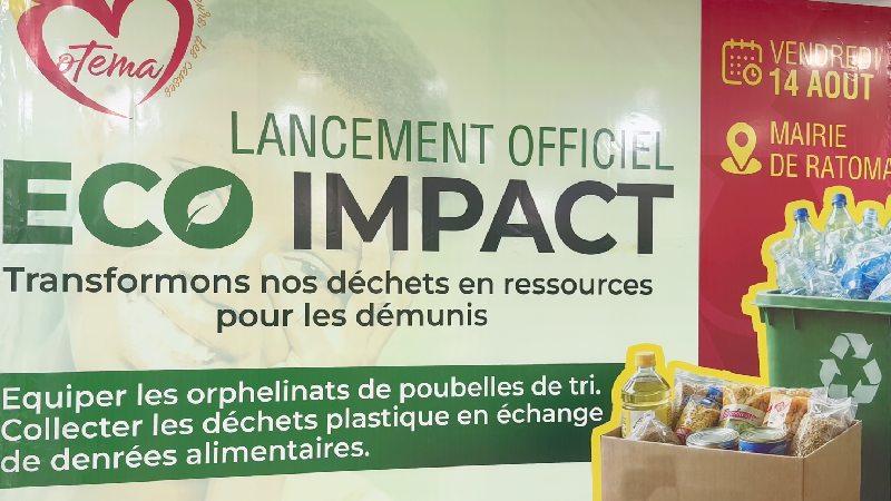 momot À Ratoma, l’ONG Motema lance « Eco Impact » pour transformer les déchets en aide aux orphelinats