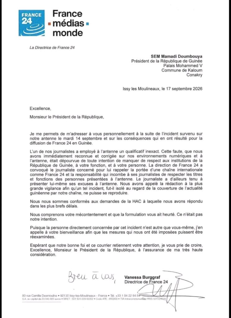 1789721656706-745x1024 France 24 : Vanessa Burggraf présente ses excuses à Mamadi Doumbouya et demande un réexamen des sanctions