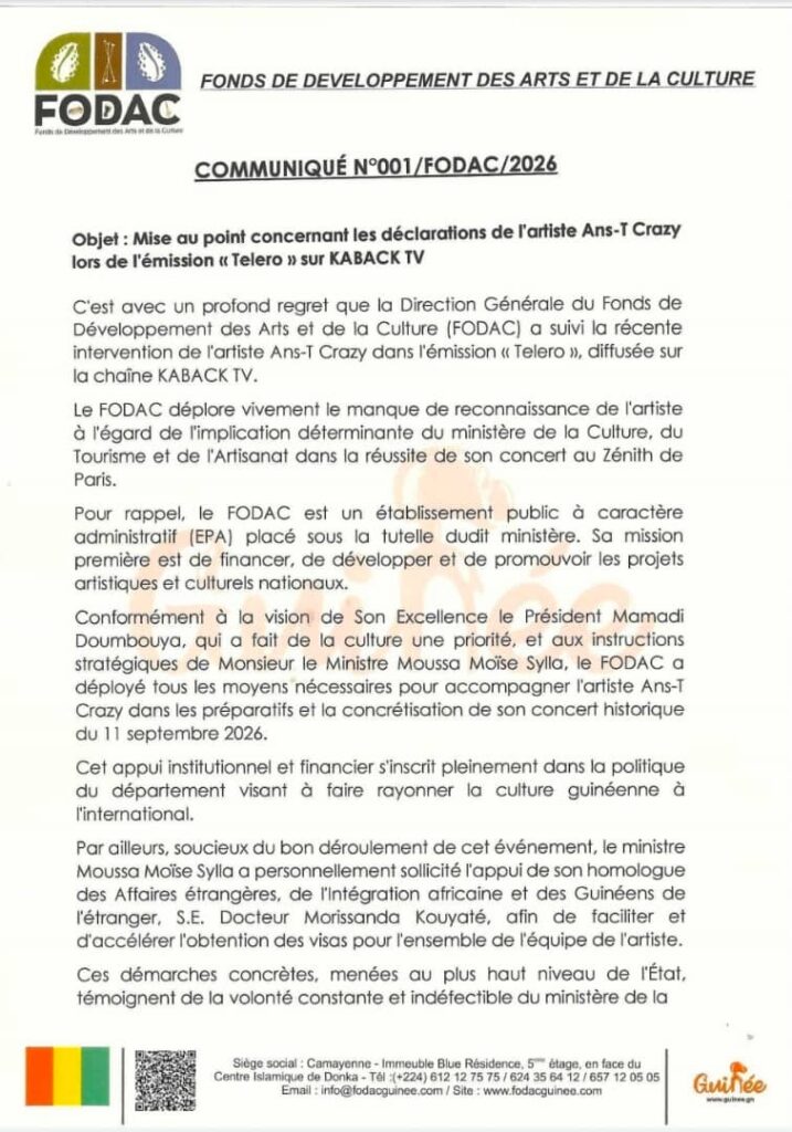 WhatsApp-Image-2026-09-24-at-00.32.09-717x1024 Ans-T Crazy au Zénith : le FODAC précise le rôle du ministère de la Culture
